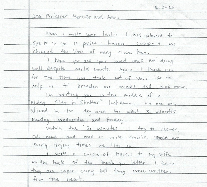 MDC letter pandemic
