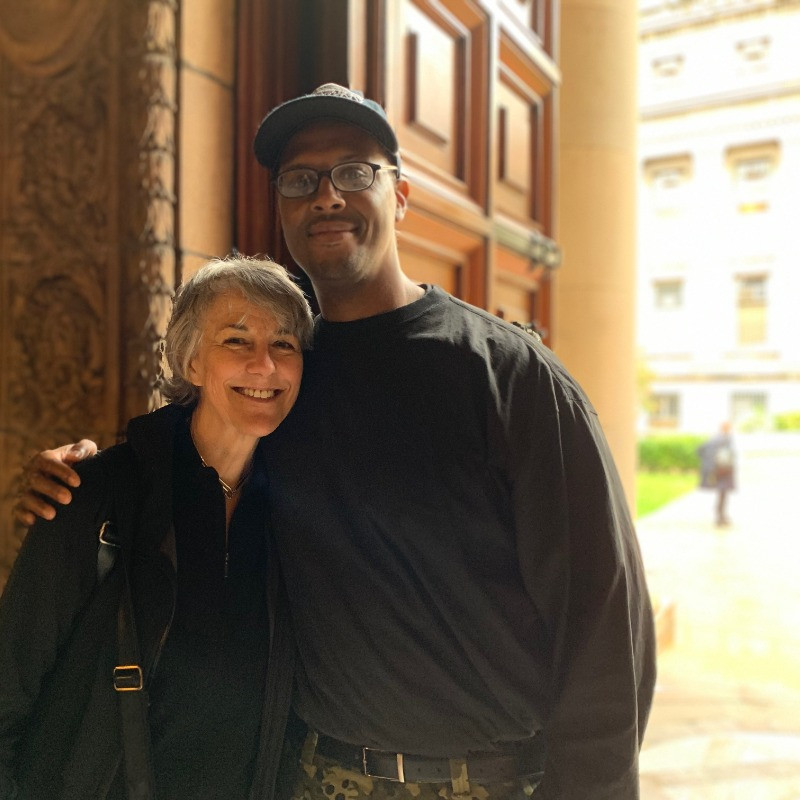 Larry and Christia at Columbia
